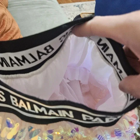 Balmain Iridescent Sequin A-Line Skirt - Picture 3 of 6